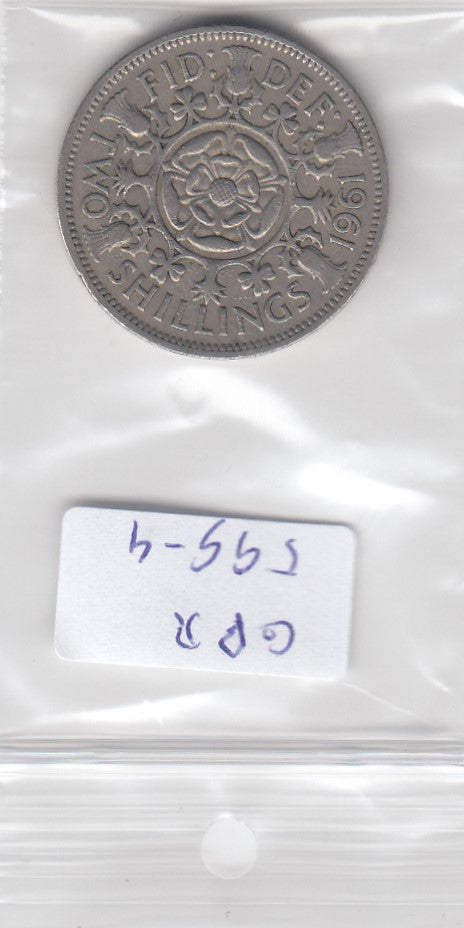 S3-GBR-0599-04 Verenigd Koninkrijk 2 shillings (florin) 1961  VF KM 906