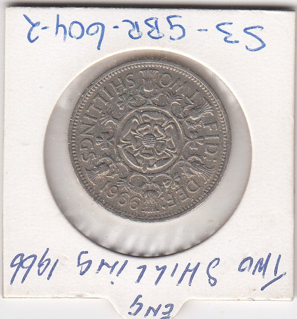 S3-GBR-0604-02 United Kingdom 2 shillings (florin) 1966  VF KM 906