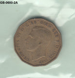 S3-GBR-0680-02 Verenigd Koninkrijk 3 pence 1943  VF KM 849
