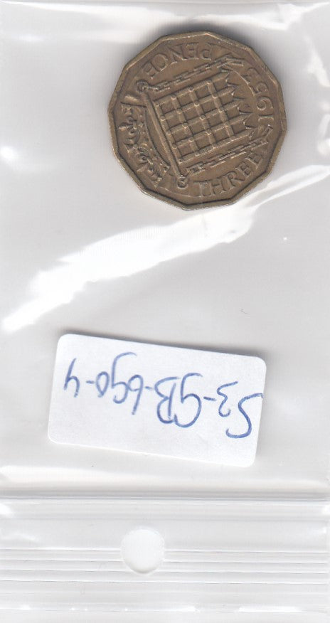 S3-GBR-0690-04 Verenigd Koninkrijk 3 pence 1953  VF KM 886