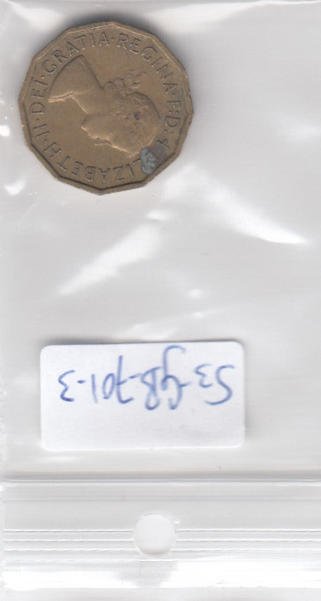 S3-GBR-0701-03 Verenigd Koninkrijk 3 pence 1964  VF KM 900