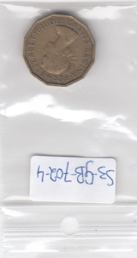 S3-GBR-0702-04 Verenigd Koninkrijk 3 pence 1965  XF KM 900