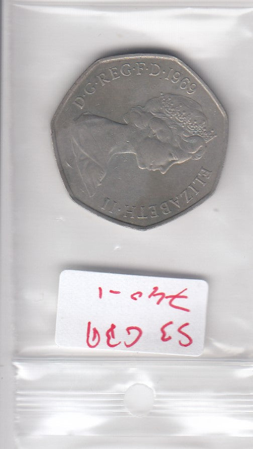 S3-GBR-0740-01 Verenigd Koninkrijk 50 new pence 1969  VF KM 913