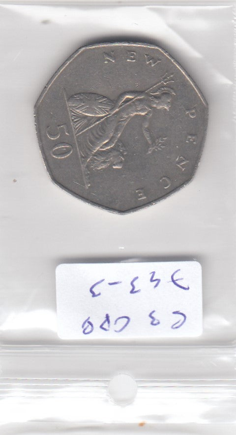 S3-GBR-0743-03 Verenigd Koninkrijk 50 new pence 1977  VF KM 913
