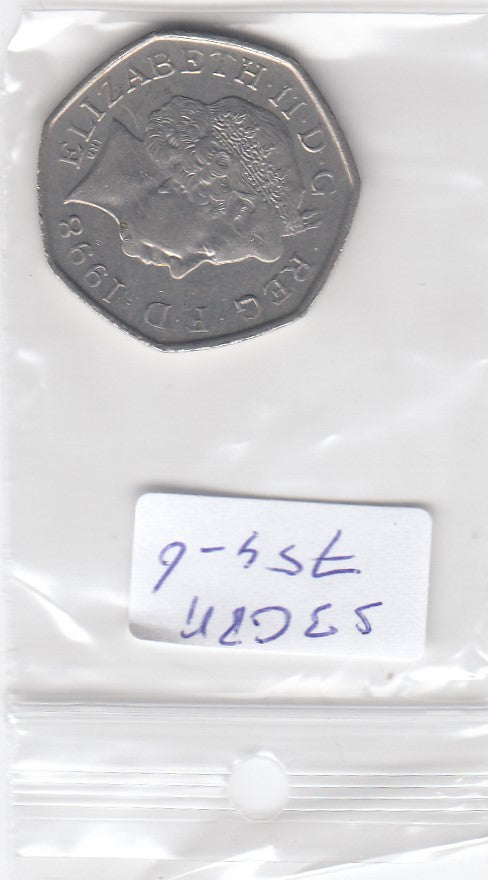 S3-GBR-0754-06 Verenigd Koninkrijk 50 pence 1998  VF/XF KM 991