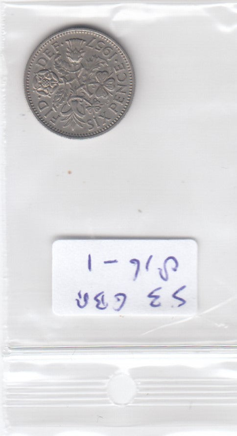 S3-GBR-0816-01 Verenigd Koninkrijk 6 pence 1957  XF KM 903