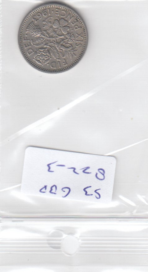 S3-GBR-0822-03 Verenigd Koninkrijk 6 pence 1963  XF KM 903