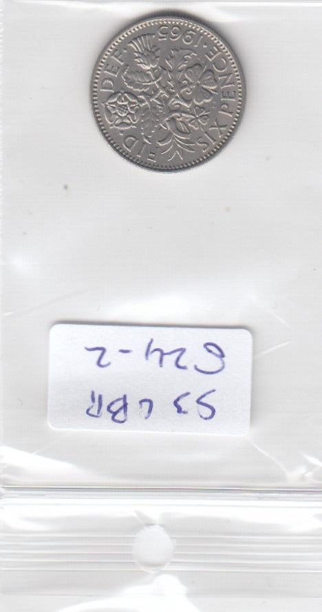 S3-GBR-0824-02 Verenigd Koninkrijk 6 pence 1965 UNC KM 903
