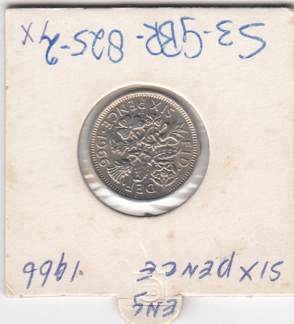 S3-GBR-0825-02 Verenigd Koninkrijk 6 pence 1966  XF/UNC KM 903