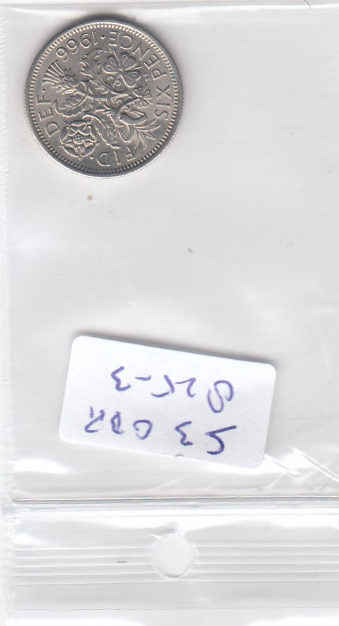 S3-GBR-0825-03 Verenigd Koninkrijk 6 pence 1966  UNC KM 903
