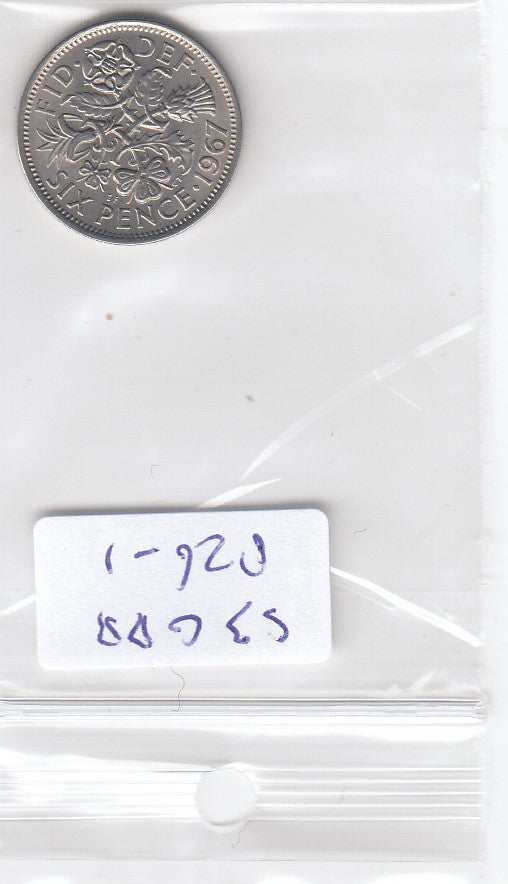 S3-GBR-0826-05 Verenigd Koninkrijk 6 pence 1967  UNC KM 903