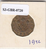 S3-GBR-1720 Verenigd Koninkrijk 3 pence 1952  FI KM# 873