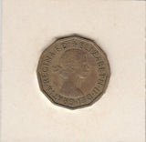 S3-GBR-1728 Verenigd Koninkrijk 3 pence 1960  FI KM# 900