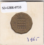 S3-GBR-1733 Verenigd Koninkrijk 3 pence 1965  FI KM# 900