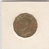 S3-GBR-1744 Verenigd Koninkrijk 3 pence 1945  FI KM# 849