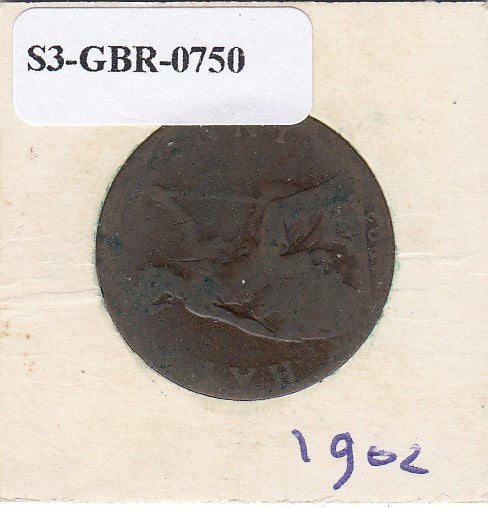 S3-GBR-1750 Verenigd Koninkrijk ½ penny 1902  FI- KM# 793