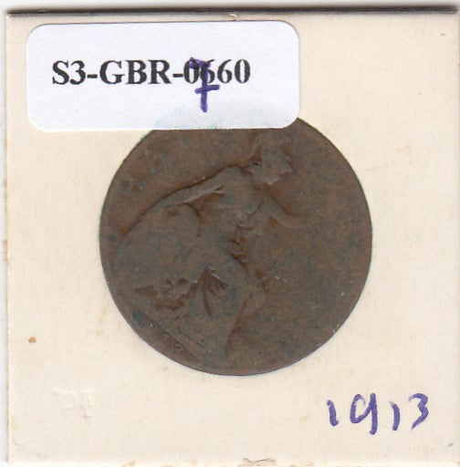 S3-GBR-1760 Verenigd Koninkrijk ½ penny 1913  FI KM# 809