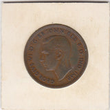 S3-GBR-1792 Verenigd Koninkrijk ½ penny 1945  XF KM# 844
