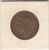 S3-GBR-1797 Verenigd Koninkrijk ½ penny 1950  XF/UNC KM# 868