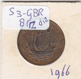 S3-GBR-1812 Verenigd Koninkrijk ½ penny 1966  XF KM# 896