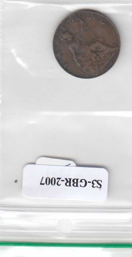 S3-GBR-2007 Verenigd Koninkrijk Farthing 1907  VF KM792