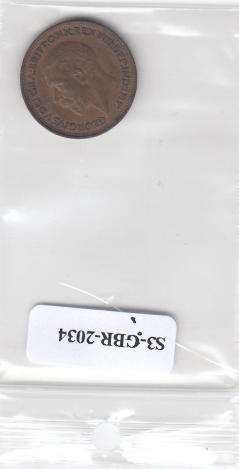 S3-GBR-2034 Verenigd Koninkrijk Farthing 1928  VF KM825