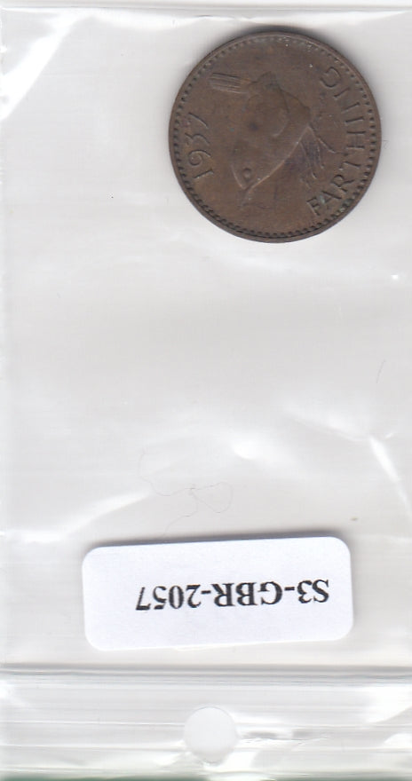 S3-GBR-2057 Verenigd Koninkrijk Farthing 1937  VF KM843