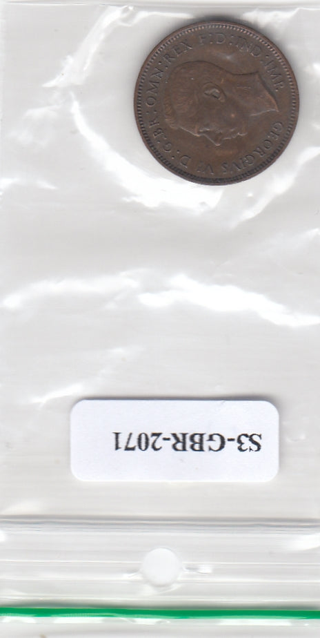 S3-GBR-2071 Verenigd Koninkrijk Farthing 1940  VF KM843