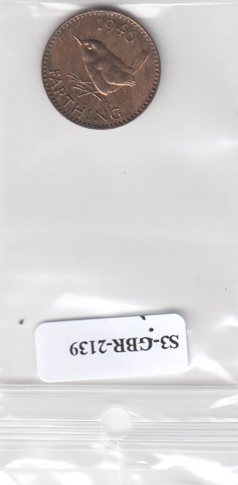 S3-GBR-2139 Verenigd Koninkrijk Farthing 1946  VF/XF KM843