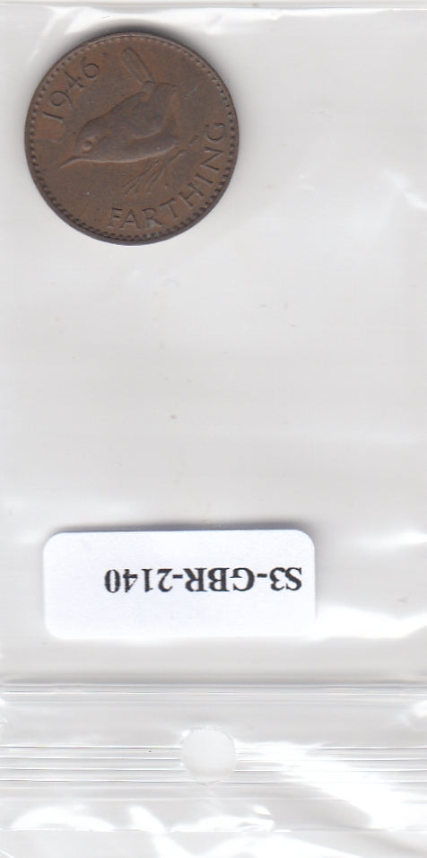 S3-GBR-2140 Verenigd Koninkrijk Farthing 1946  VF KM843