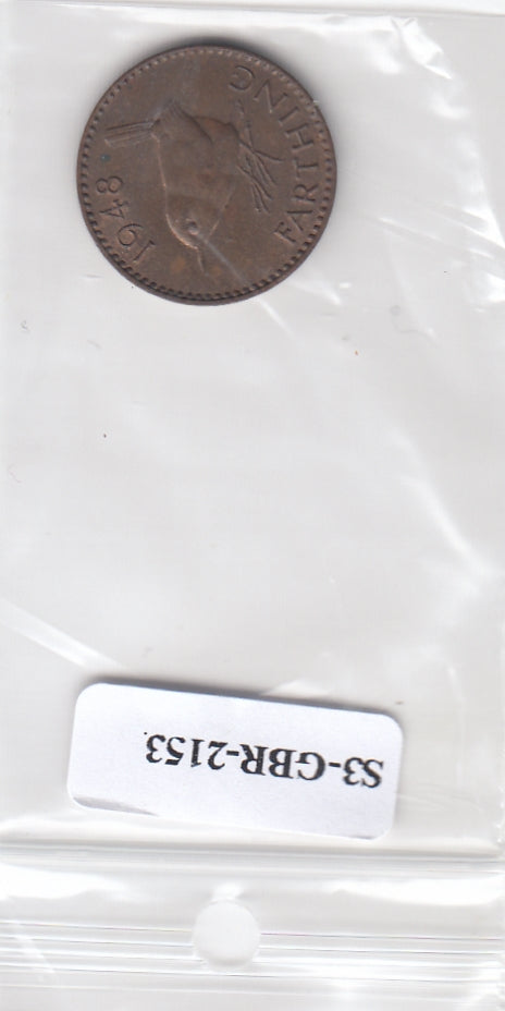 S3-GBR-2153 Verenigd Koninkrijk Farthing 1948  XF KM843