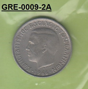 S3-GRE-0009-02 Griekenland 1 drachme 1966 ZF KM 89