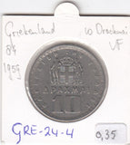 S3-GRE-0024-04 Griekenland 10 drachmas 1959  VF KM 84