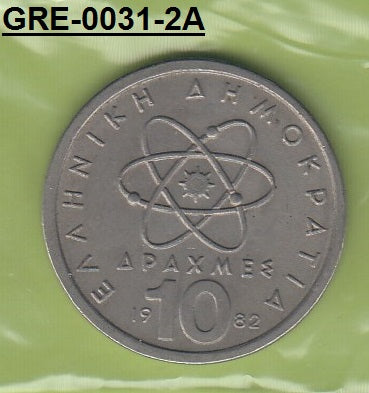 S3-GRE-0031-02 Griekenland 10 drachmas 1982  VF KM 132