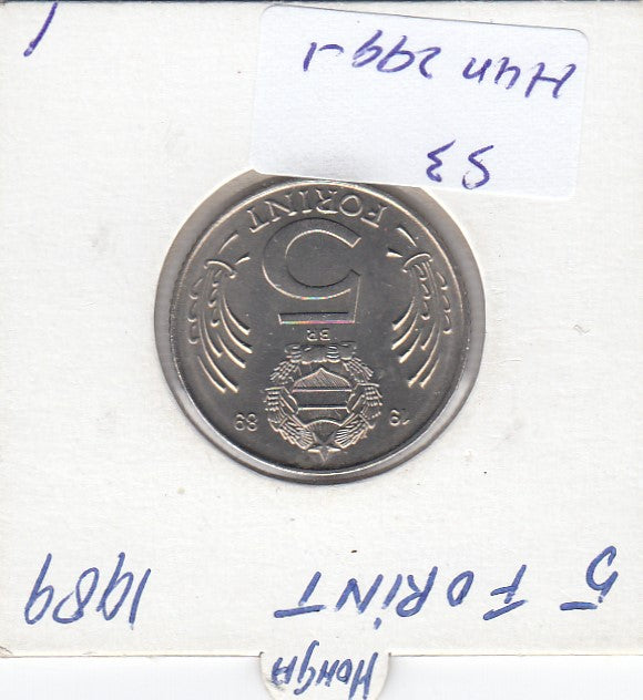 S3-HUN-0299-01 Hungary 5 forint 1989  MS63 KM# 635
