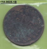 S3-ITA-0025-01 Italy 10 centesimi 1867 OM FI/VF KM 11