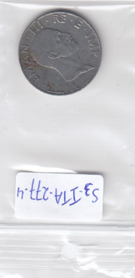 S3-ITA-0277-04 Italy 50 centesimi 1940    KM 76a non magnetic