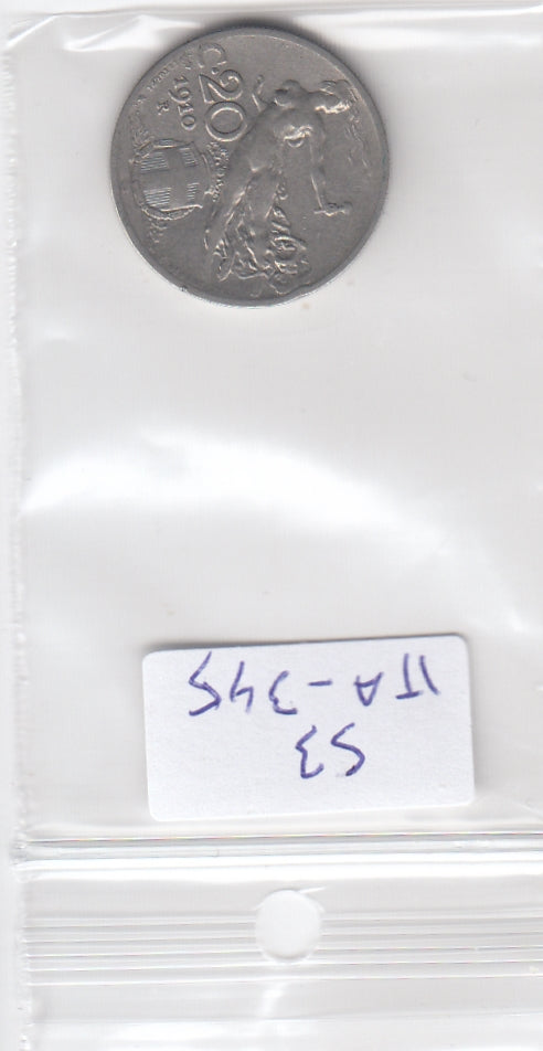 S3-ITA-0345 Italy 20 centesimi 1910  VF KM44