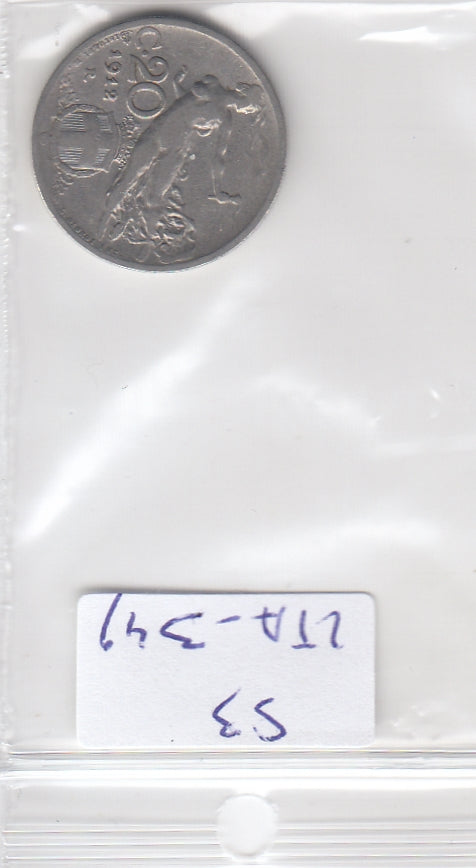 S3-ITA-0349 Italy 20 centesimi 1912  VF KM44
