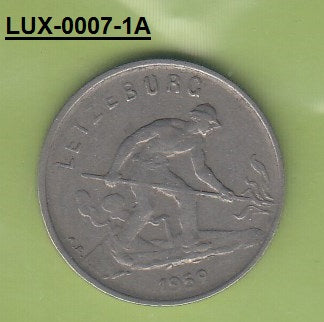 S3-LUX-0007-01 Luxemburg 1 franc 1952  VF KM 46