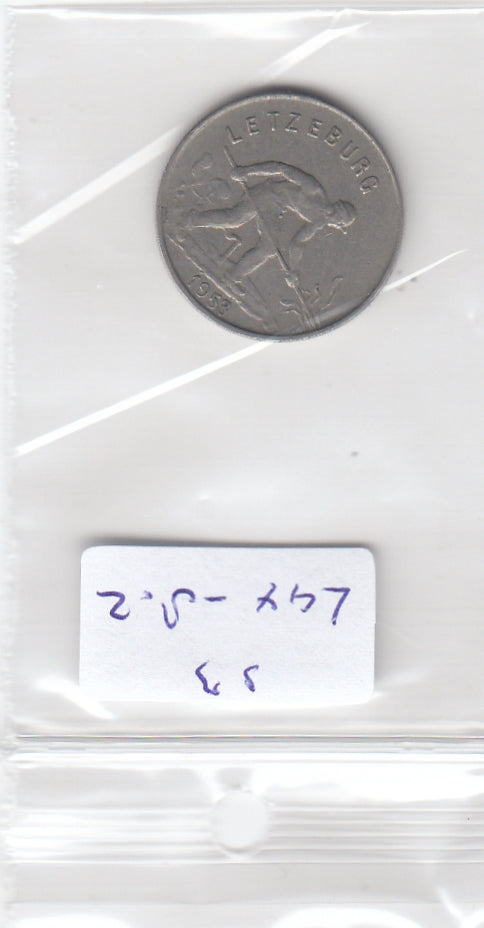 S3-LUX-0008-02 Luxemburg 1 franc 1952  VF KM 46