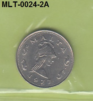 S3-MLT-0024-02 Malta 2 cents 1977  XF KM# 9