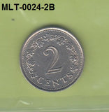 S3-MLT-0024-02 Malta 2 cents 1977  XF KM# 9