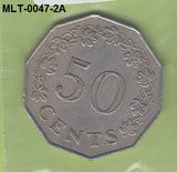 S3-MLT-0047-02 Malta 50 cents 1972  VF KM# 12