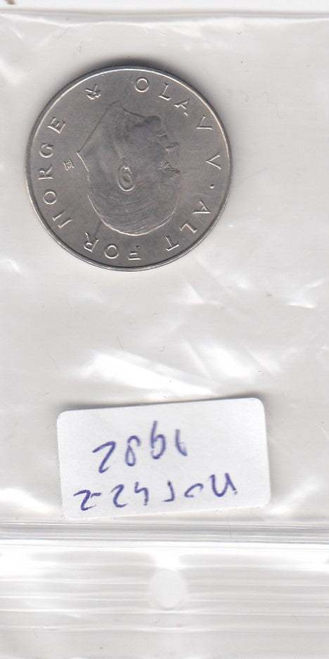 S3-NOR-0042-02 Noorwegen 1 krone 1982  UNC KM 419