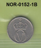 S3-NOR-0152-01 Noorwegen 10 ore 1963  VF KM 411