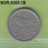 S3-NOR-0263-01 Noorwegen 25 øre 1971  UNC KM 407