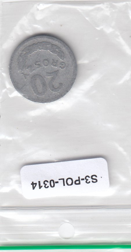S3-POL-0314 Polen 20 groszy 1949 ZFr Y# 43a