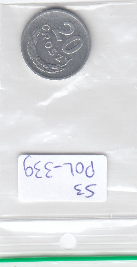 S3-POL-0339 Polen 20 groszy 1969  VF Y# A47