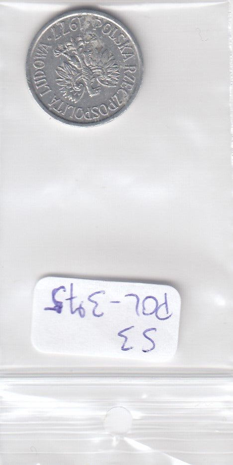 S3-POL-0375 Polen 20 groszy 1977  ZF Y# A47